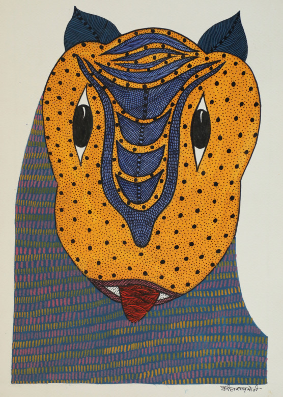 Tribes India Handmade Gond Paper Painting