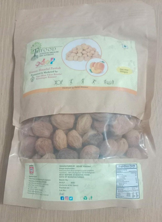 Kinnauri Organic Dry Apricot 500g