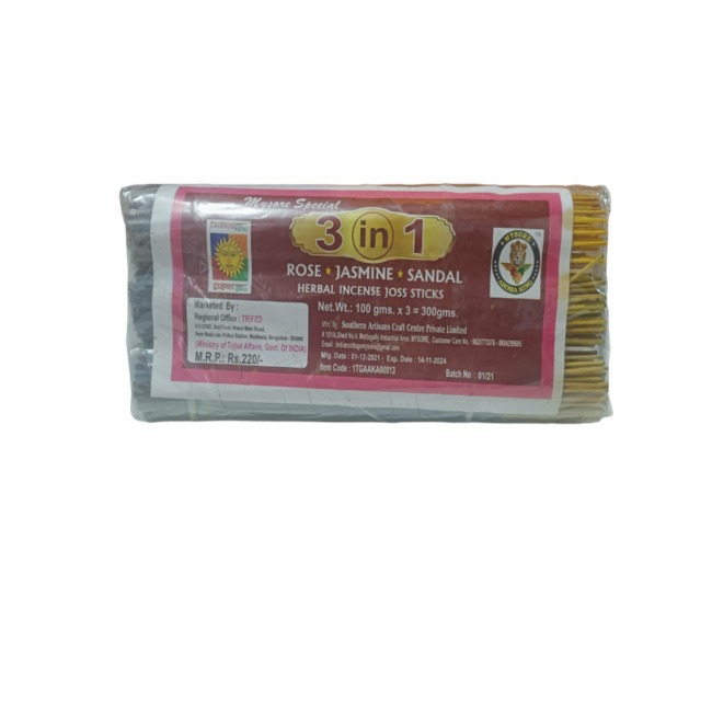 Mysore Special 3 in 1 Herbal Incense Joss Sticks
