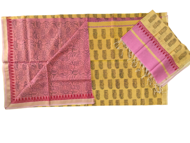 Tribes India Handwoven Maheshwari Silk Suit