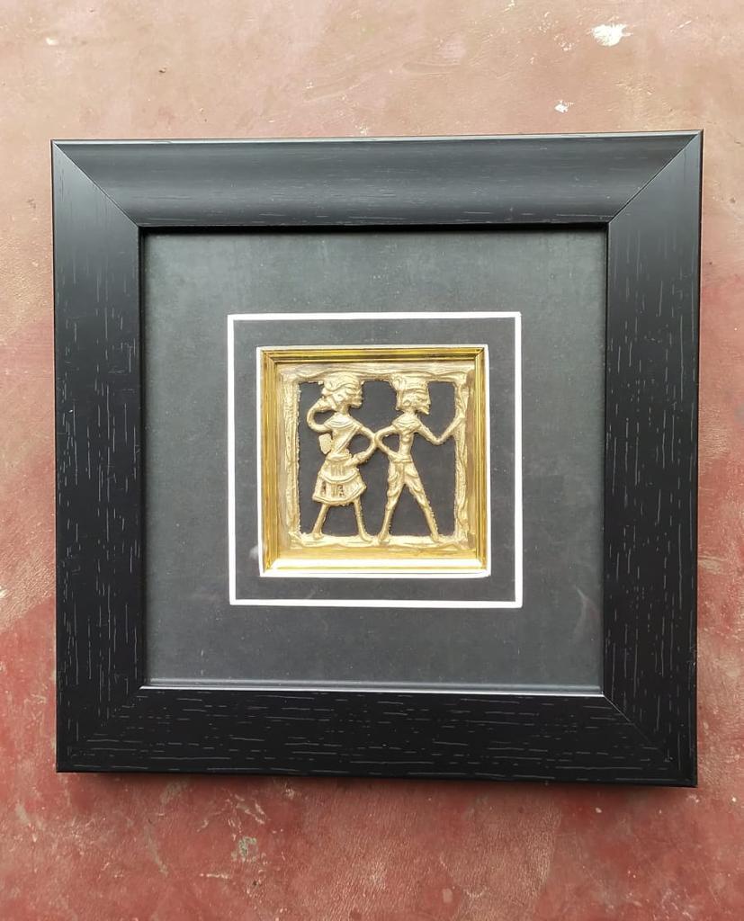 Handmade Framed Dhokra Jali 3x3