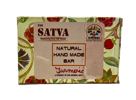 Van Satva Natural Handmade Turmeric Soap Bar (90 Gm)