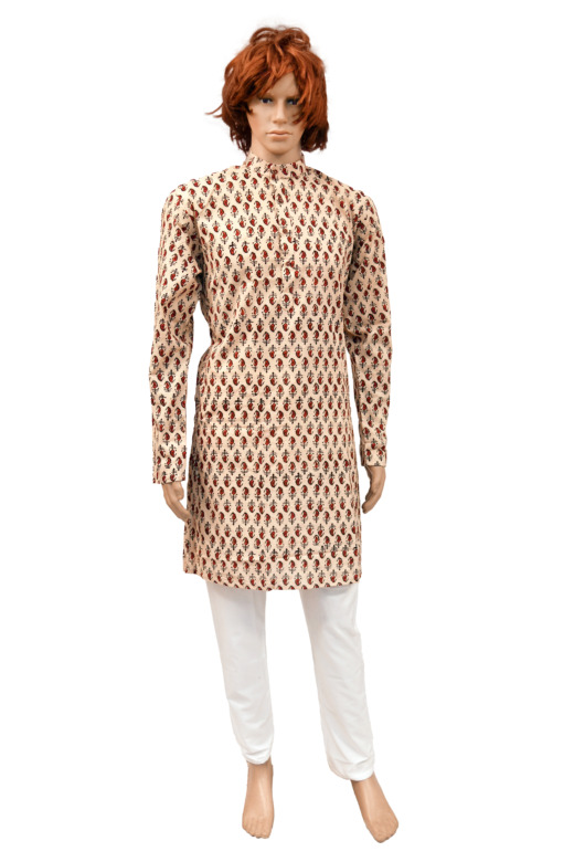 TRIBES INDIA PRINTED GENT LONG KURTA TX