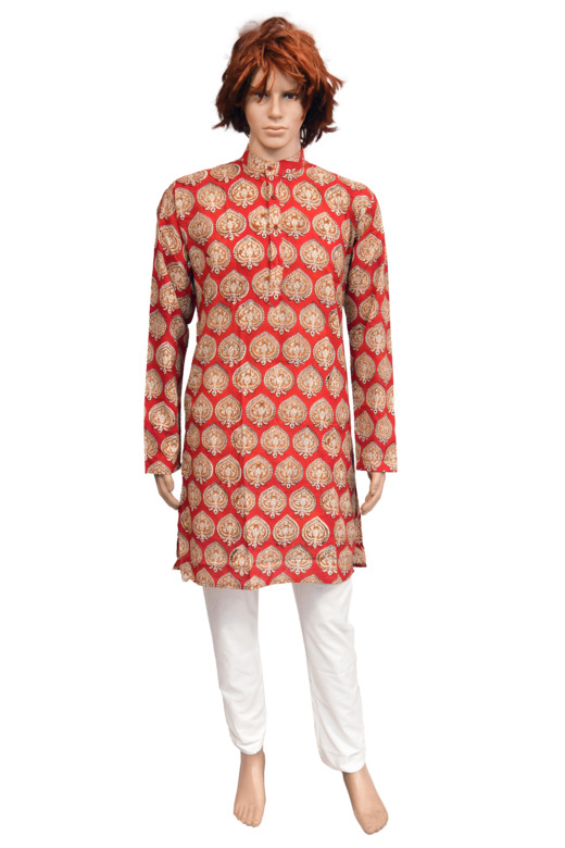 TRIBES INDIA PRINTED GENT LONG KURTA TX
