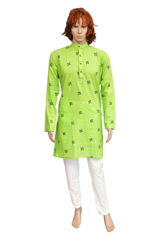 TRIBES INDIA PRINTED GENT LONG KURTA TX