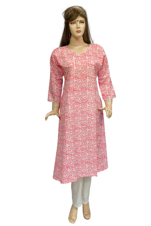 TRIBES INDIA PRINTED STRAIGHT A LINE KURTI TX