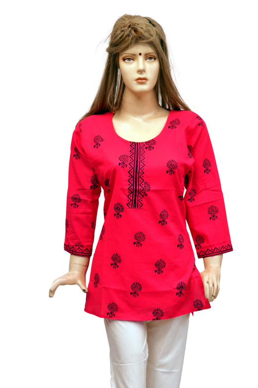 TRIBES INDIA PRINTED LADIES TOP TX