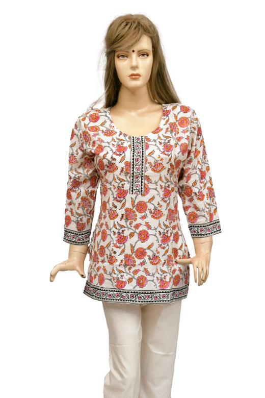 TRIBES INDIA PRINTED LADIES TOP TX