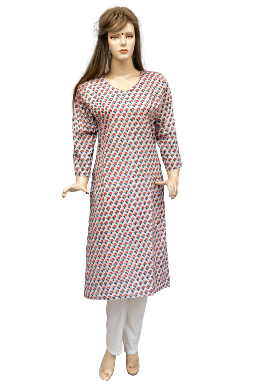 TRIBES INDIA PRINTED DESIGNER KURTI TX
