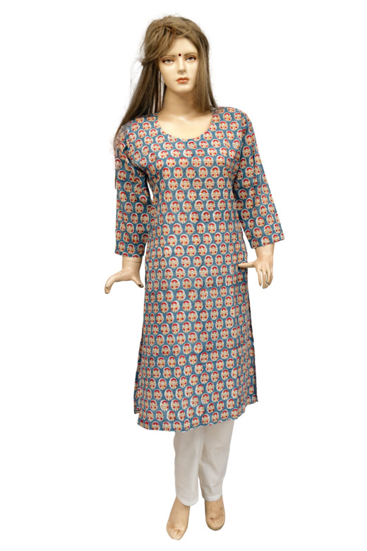 TRIBES INDIA PRINTED DESIGNER KURTI TX