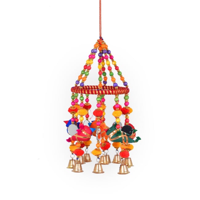 Handmade Hanging 6 Parrot with 5 Mirror Zoomer (PVTG)