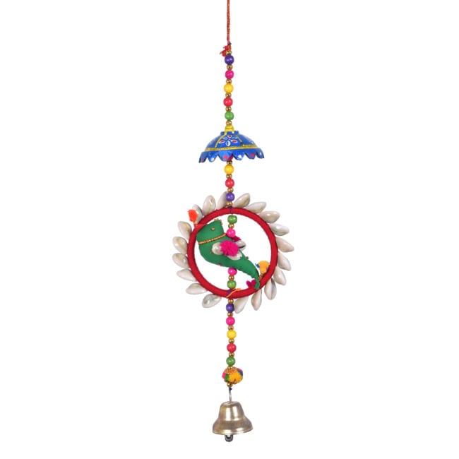Handmade Hanging 1 Parrot Bangle Kodi with Umbrella (PVTG)
