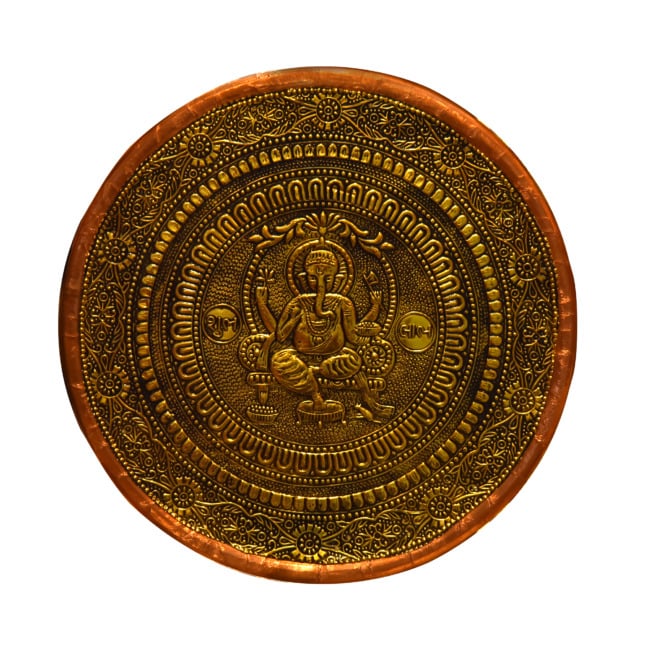 Ganesh Round with Wall Hanging for Decor-(PVTG)