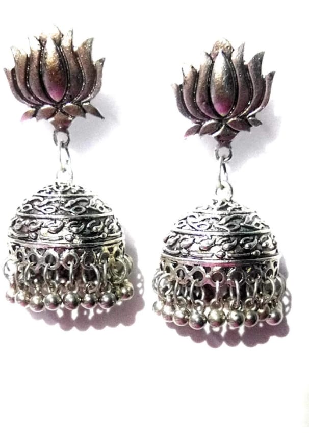 Tribes India Earring Jhumka Big(MULTI-DESIGN AND COLOR)