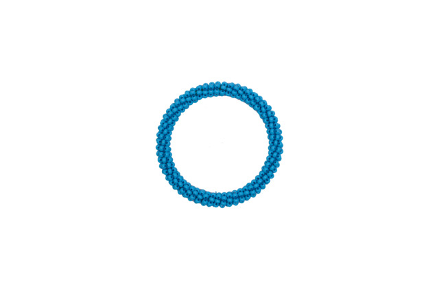 Handcrafted Beaded Sky Blue Bangles : USTAV