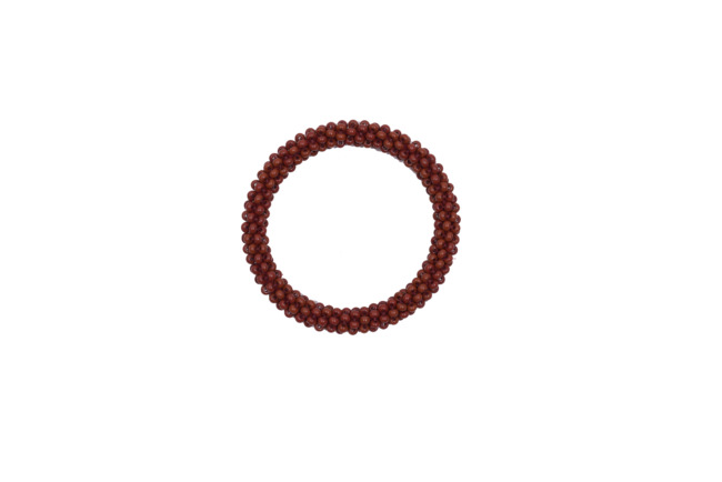 Handcrafted Beaded Maroon Bangles : USTAV