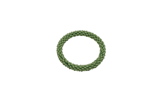 Handcrafted Beaded Pastel Green Bangles : USTAV