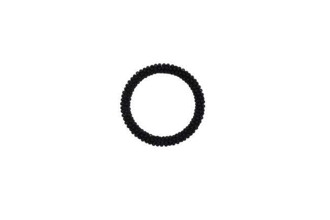 Handcrafted Beaded Black Bangles : USTAV
