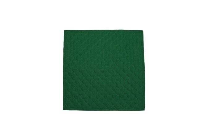 Handmade Quilted Cushion Cover Green - Cozy & Stylish Home Decor (Ustav)