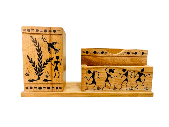 WARLI PAINTED MOBILE STAND