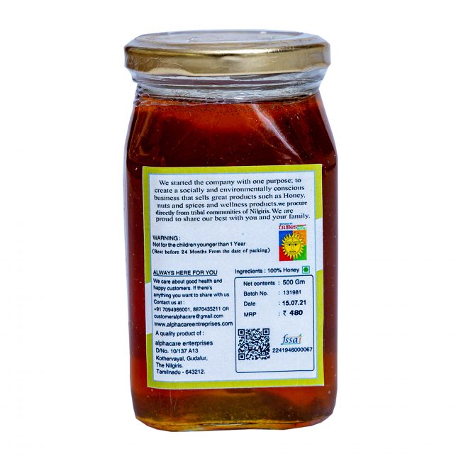 Kombu Honey (500 Grams) - Tribes India